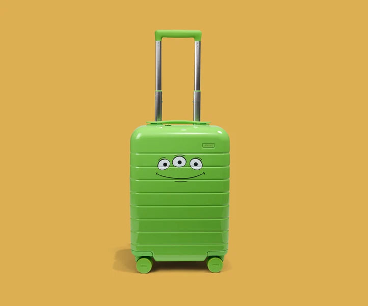 The Kids Carry-On in Alien Green Luggage