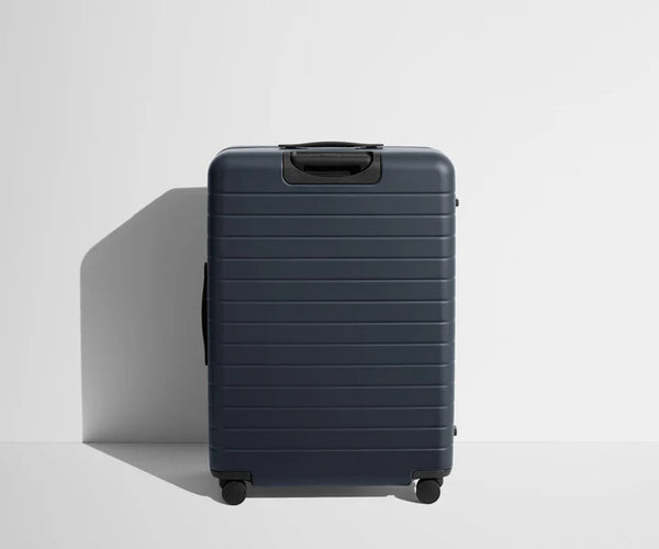 The Large in Navy Blue Check in Luggage