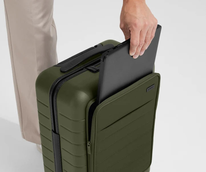 The Executive Carry-On in Olive Green Luggage