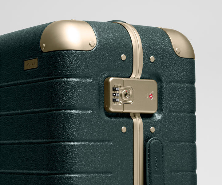 Check-In The Aluminum Edge Medium in Ivy Green Luggage
