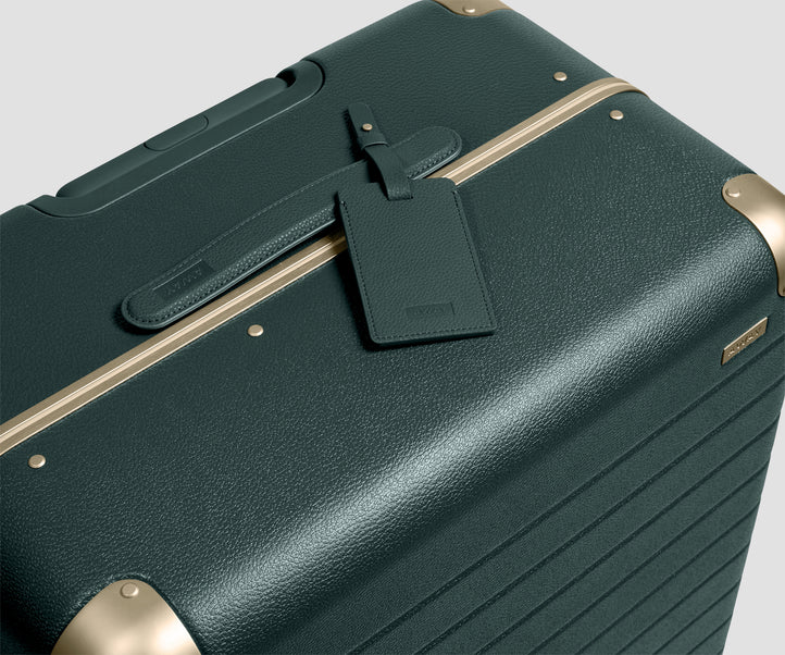 Check-In The Aluminum Edge Medium in Ivy Green Luggage