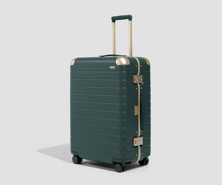 Check-In The Aluminum Edge Medium in Ivy Green Luggage