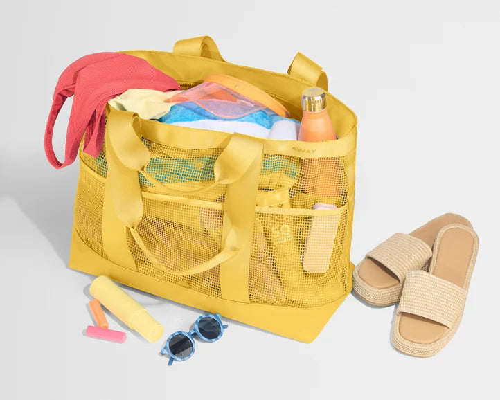 Beach Tote in Golden Hour Yellow
