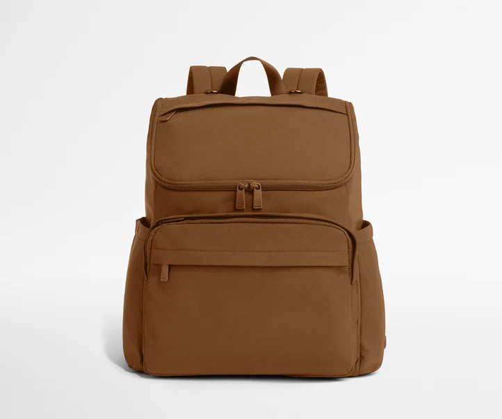 Featherlight Diaper Backpack in Amaro Brown