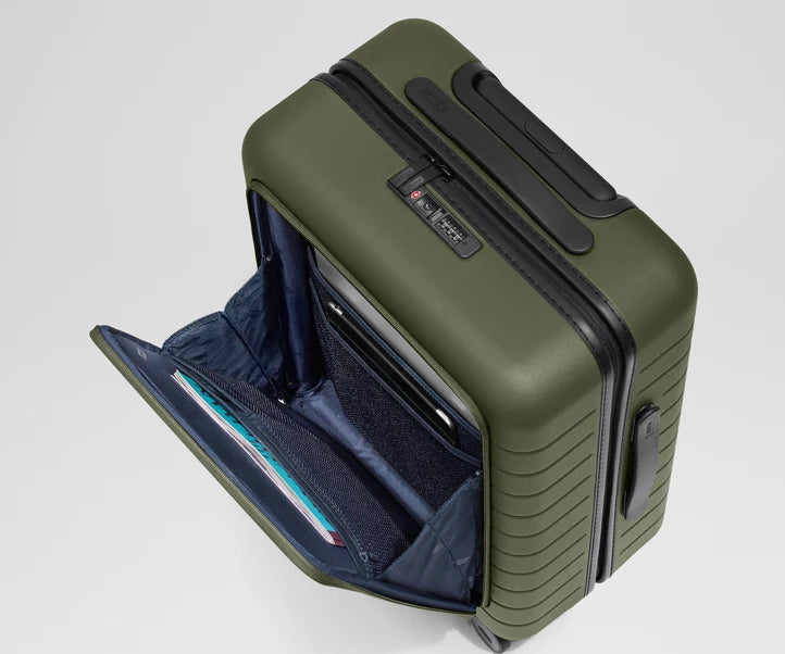 The Executive Carry-On in Olive Green Luggage