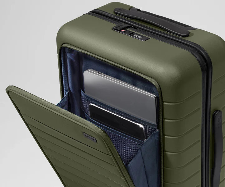 The Executive Carry-On in Olive Green Luggage