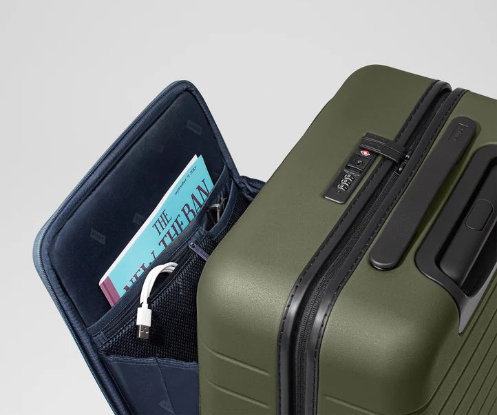The Executive Carry-On in Olive Green Luggage