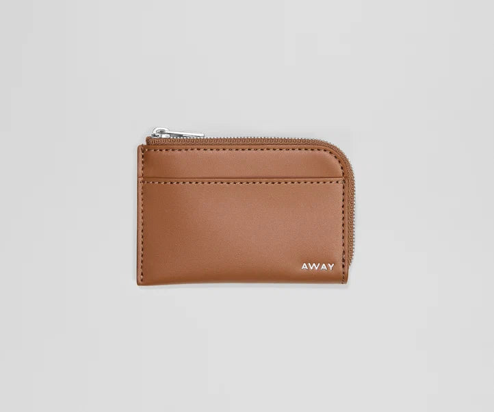 Zip Card Case in Saddle Brown 2 Pack
