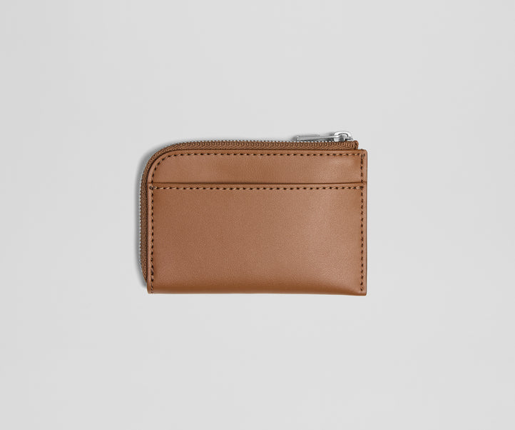 Zip Card Case in Saddle Brown 2 Pack