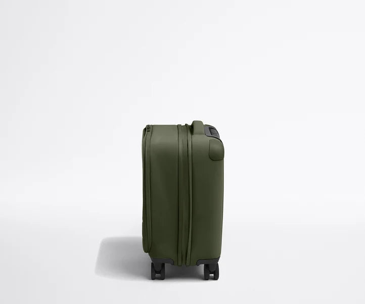 Softside Compact Carry-On in Olive Green Luggage