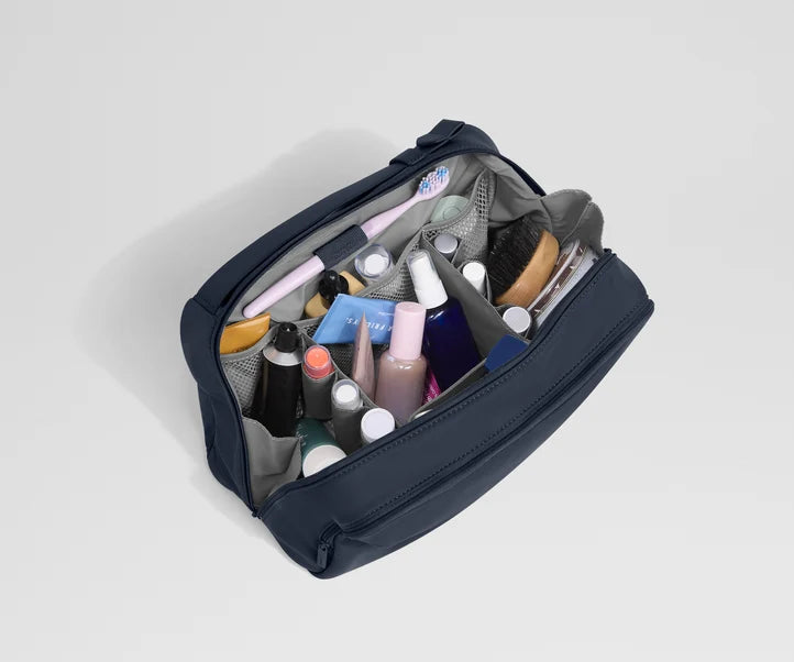 Extra Large Toiletry Bag in Navy Blue