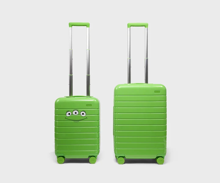 The Kids Carry-On in Alien Green Luggage