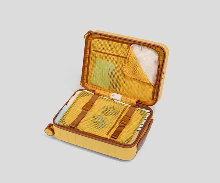 The Kids Carry-On in Woody Yellow Luggage