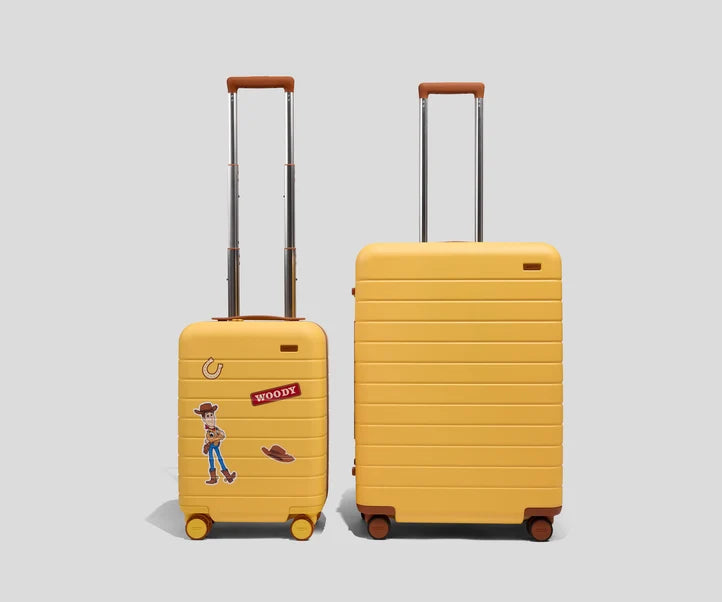 The Kids Carry-On in Woody Yellow Luggage